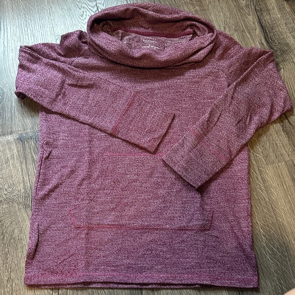 Sonoma Tops - Sonoma Burgundy Cowl Neck Sweatshirt